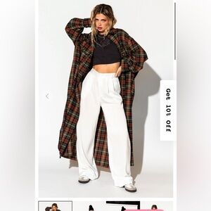 Grunge Goddess Flannel in Edgy Plaid